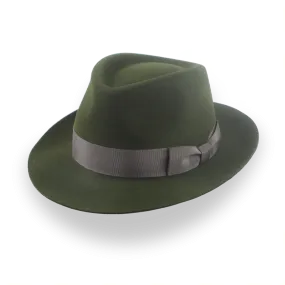 Dark Green Fedora Hat for Men in Premium Fur Felt | The Hunter