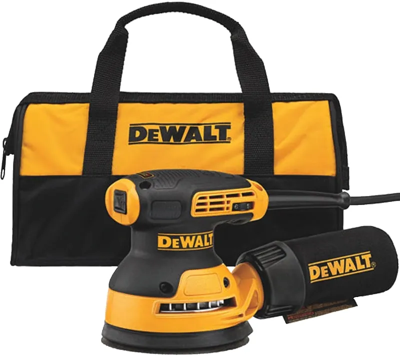 DeWALT DWE6423K Random Orbit Sander, 3 A, 5 in Pad/Disc, Hook and Loop Pad/Disc :EA: QUANTITY: 1