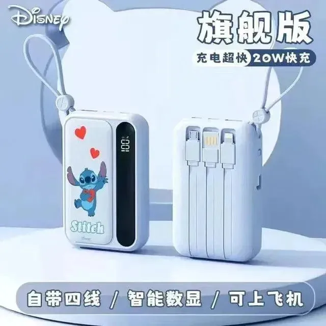 Disney Stitch Pooh Lotso All-in-1 1000mAh Power Bank