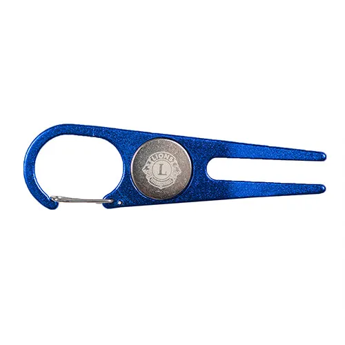 DIVOT TOOL BALL MARKER BLUE