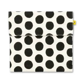 Dots Black and White Flip Snack Sack