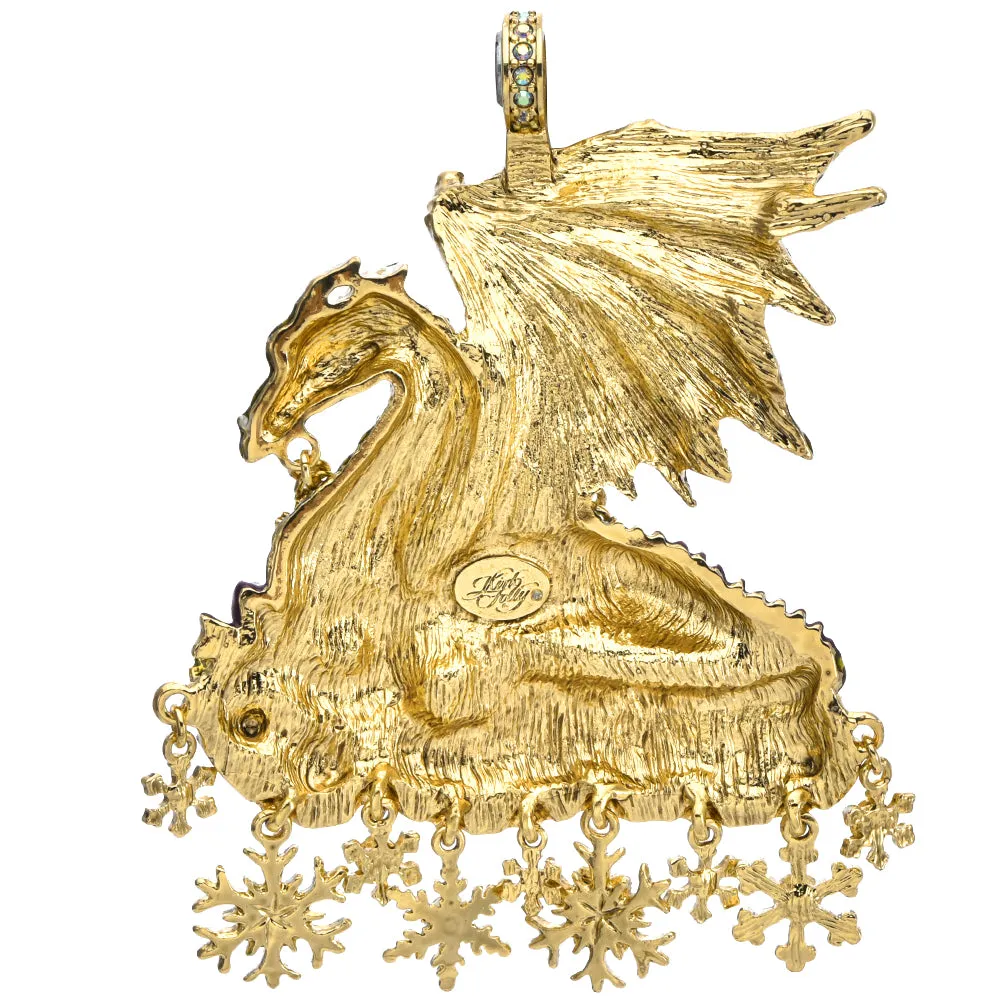 Dragon's Holiday Snowflake Magnetic Enhancer (Goldtone)