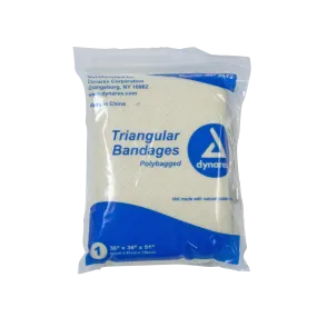 Dynarex - Triangular Bandages, 36" x 36" x 51", 12/box