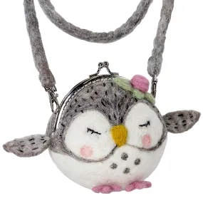 Felt Critter Purse Olivia Owl Wild Woolies