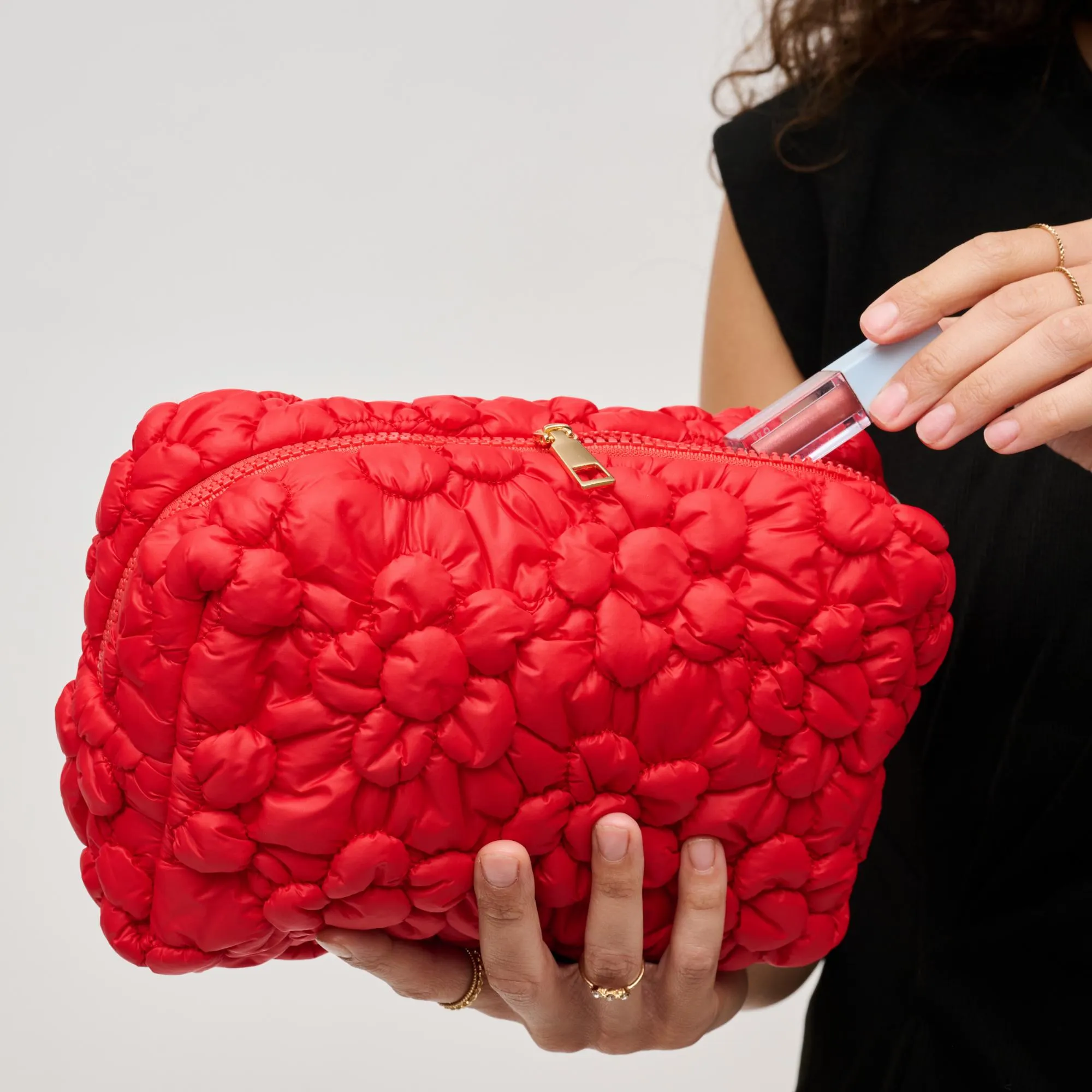 Flora Pop - Nylon Cosmetic Pouch