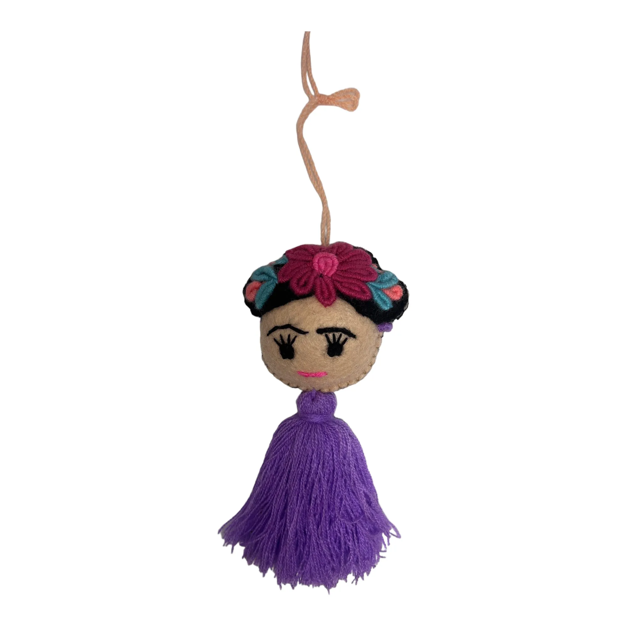 Frida Pom Pom Ornament