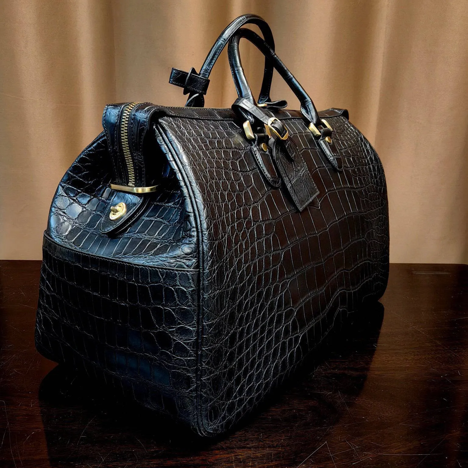 Genuine Crocodile Leather Super XL large Travel Duffel Bag