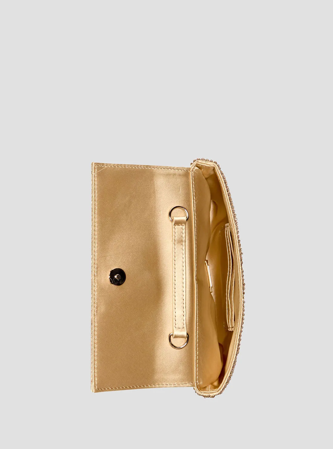 Gold Zalina Clutch Bag