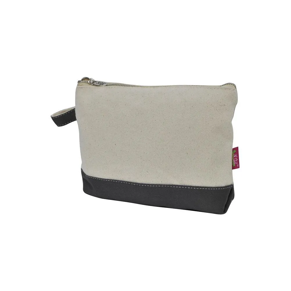 Gray NGIL Large Jute Cosmetic Case