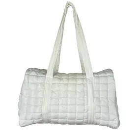 GZ-2812 Puffer Quilted Duffle White