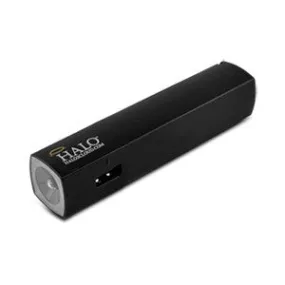 Halo Pocket Power Starlight 3000mAh Power Bank with Flash Light, Black