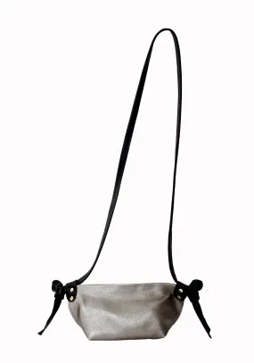 HALSTON MINI BAG Metallic Pewter