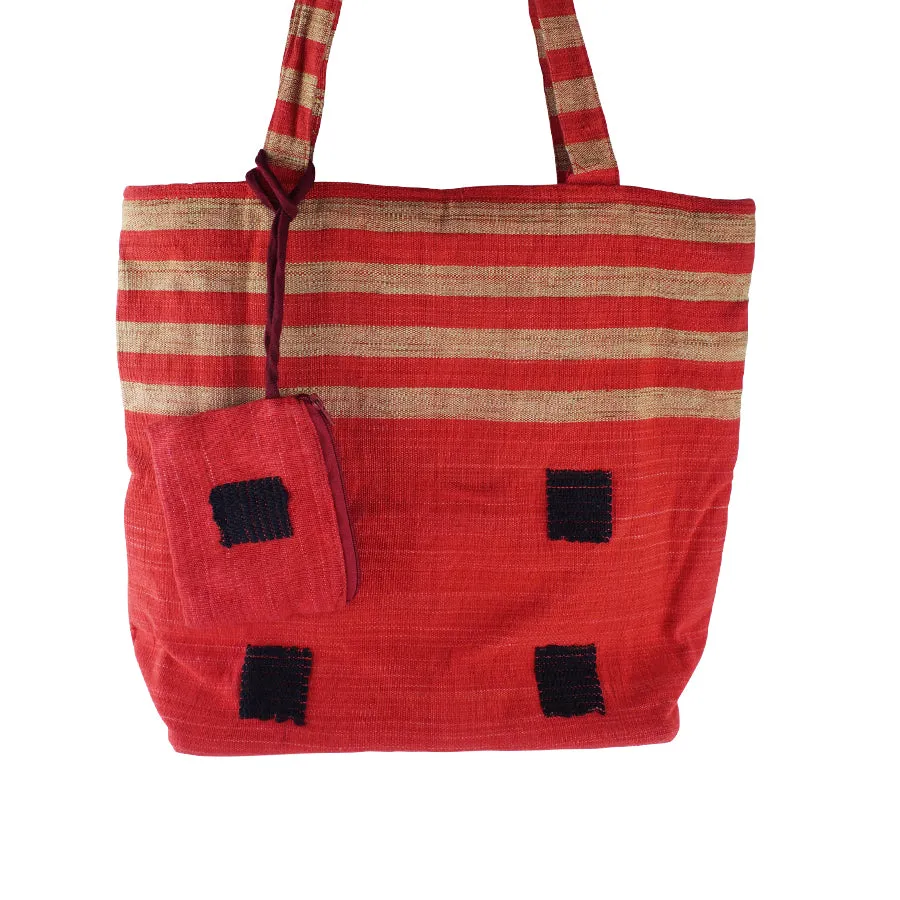 Handwoven Tote and Coin Purse Set