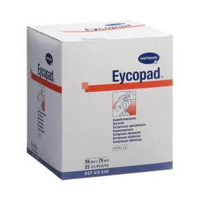 Hartmann Eye Pads Sterile Eycopad Oval 25 Units