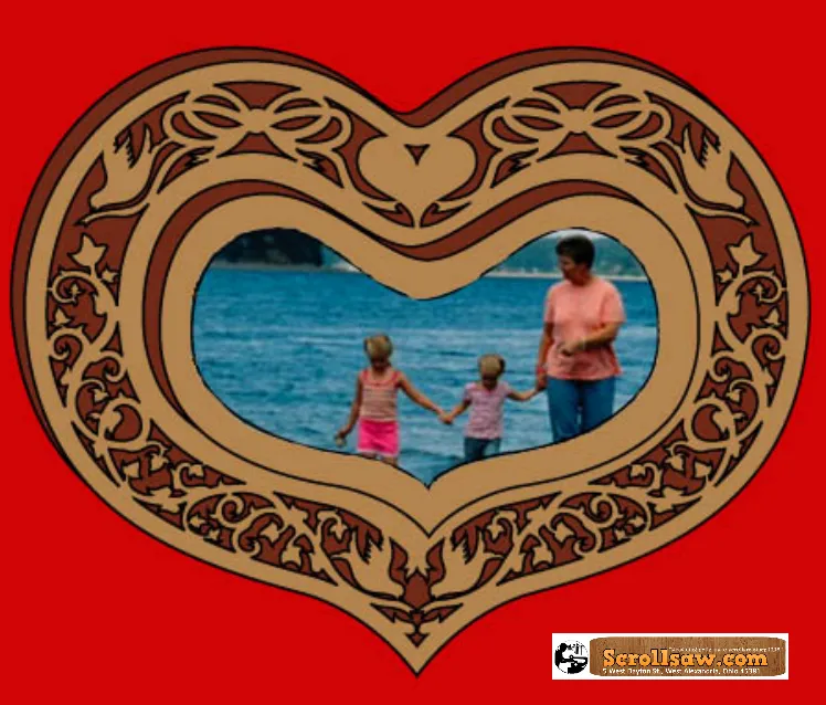 Heart Mirror/Picture Frame Pattern