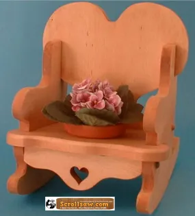 Heart Rocker Planter Pattern