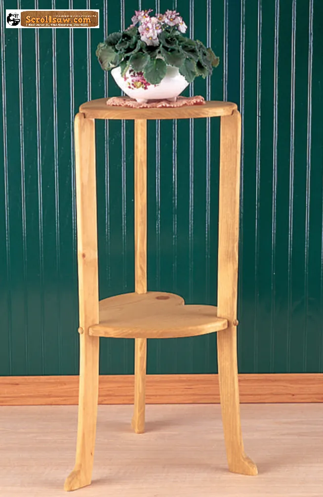 Heart-Shaped Plant Stand / Table Pattern