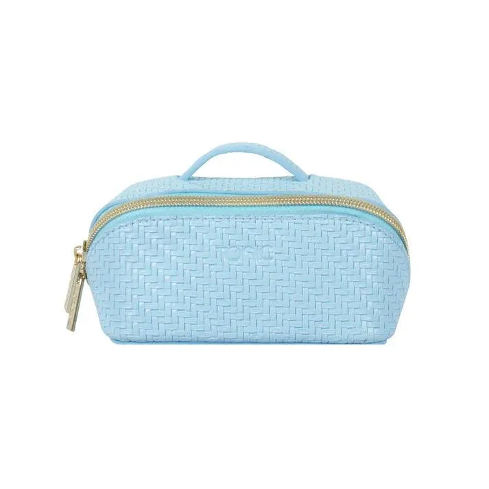 Herringbone Beauty Bag Small | Bluebell