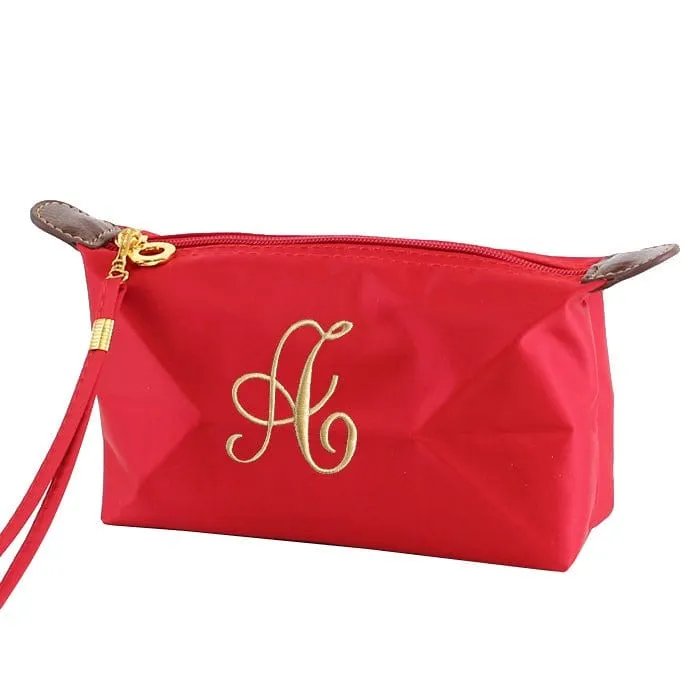 HM1006 Monogrammable Nylon Fabric Cosmetic Bag