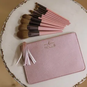 Hollis | Brush and Pouch Set in Blush