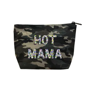 HOT MAMA - Camo  Beaded Cosmetic