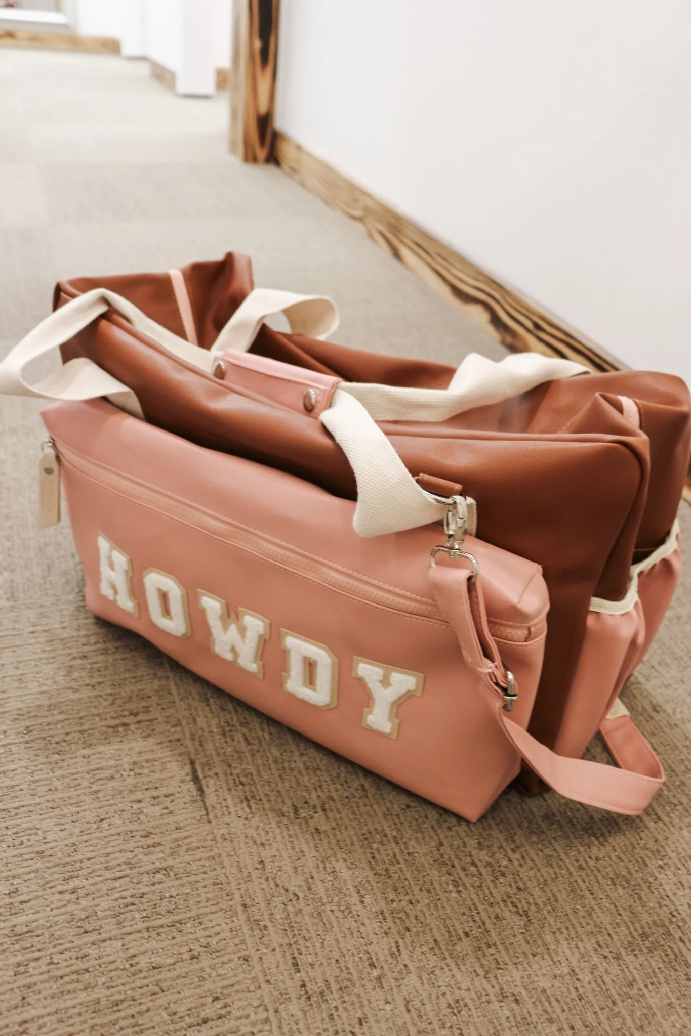 Howdy Rust Pink Duffle Bag