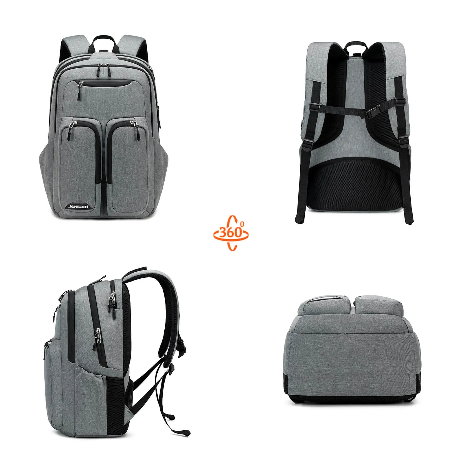 Jansben Smart Laptop Backpack fit 15.6 Inch