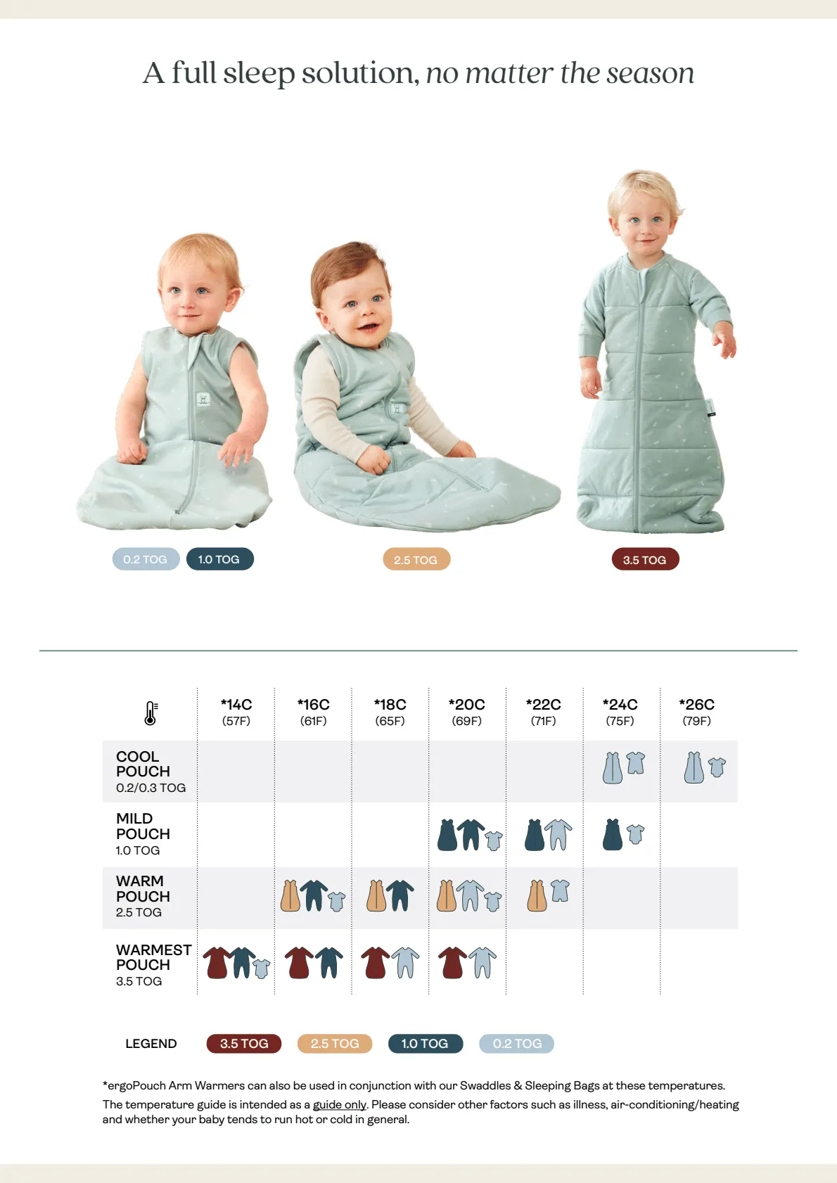 JERSEY SLEEPING BAG - 3.5 TOG (SLEEVED)