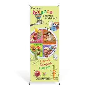 Kids MyPlate Vinyl Banner with Stand