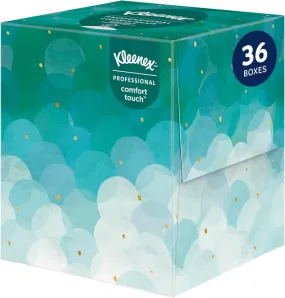 KLEENEX BOUTIQUE ANTIVIRAL FACIAL TISSUES 2-PLY, WHITE, 100 SHEETS/BOX, 36 BOXES/CARTON (C-808298)