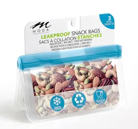 Leakproof Reusable Snack Bag 3pk