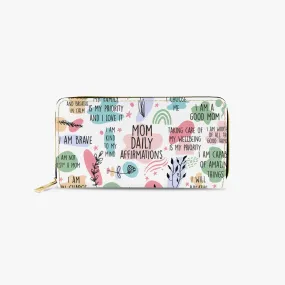 Long Type Zipper Purse - Affirmations - Mom