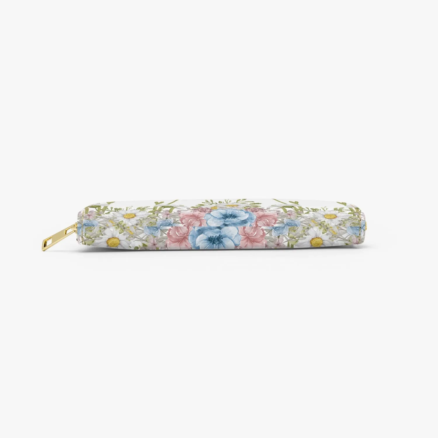 Long Type Zipper Purse, Floral, Mum