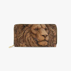 Long Type Zipper Purse - Lion