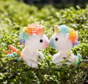 [Made to Order] Koibito the Rainbow Unicorn Lover Amigurumi