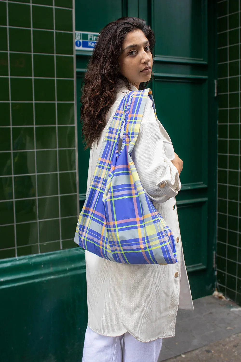 Madras Check | Medium Reusable Bag