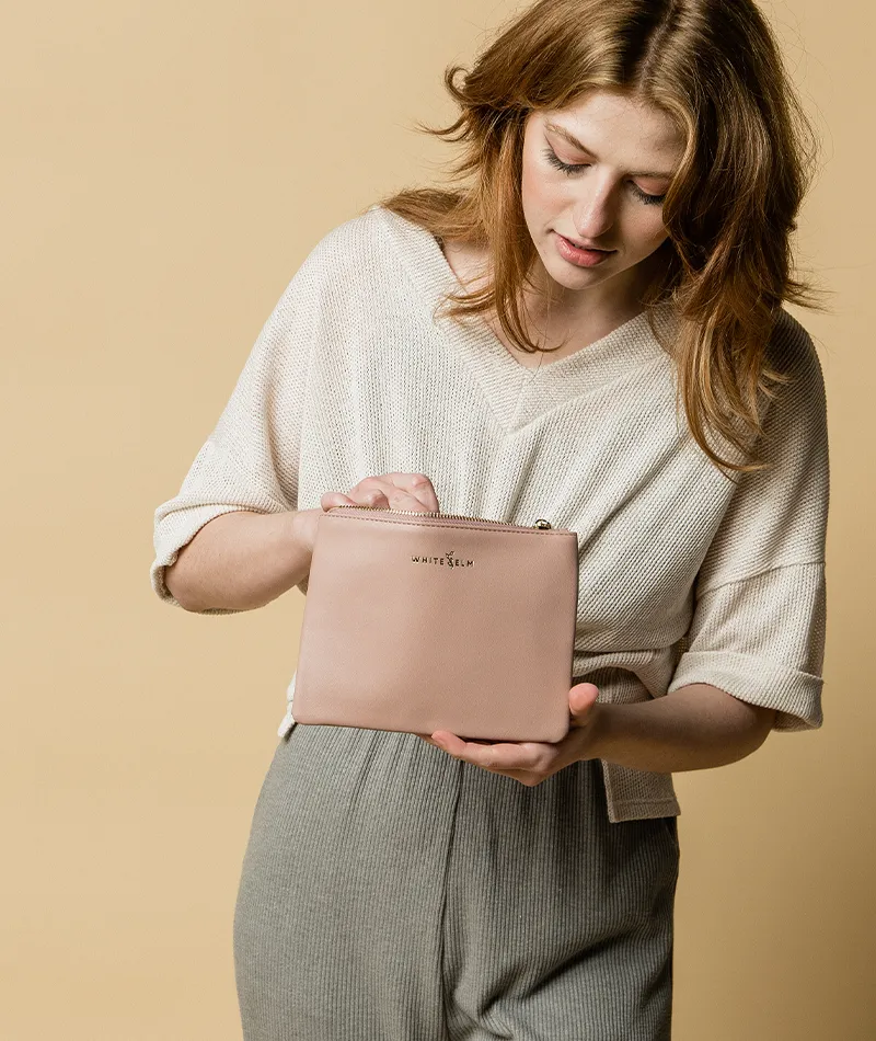 Maia Cosmetic Bag - Dusty Rose