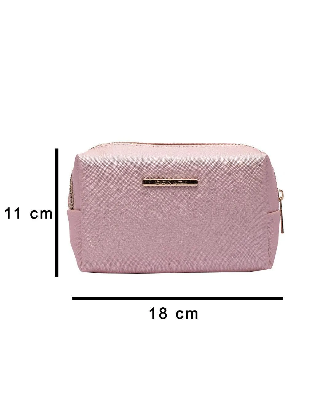 Market99 Cosmetic Bag, for Home & Travel, Pink, Rexine