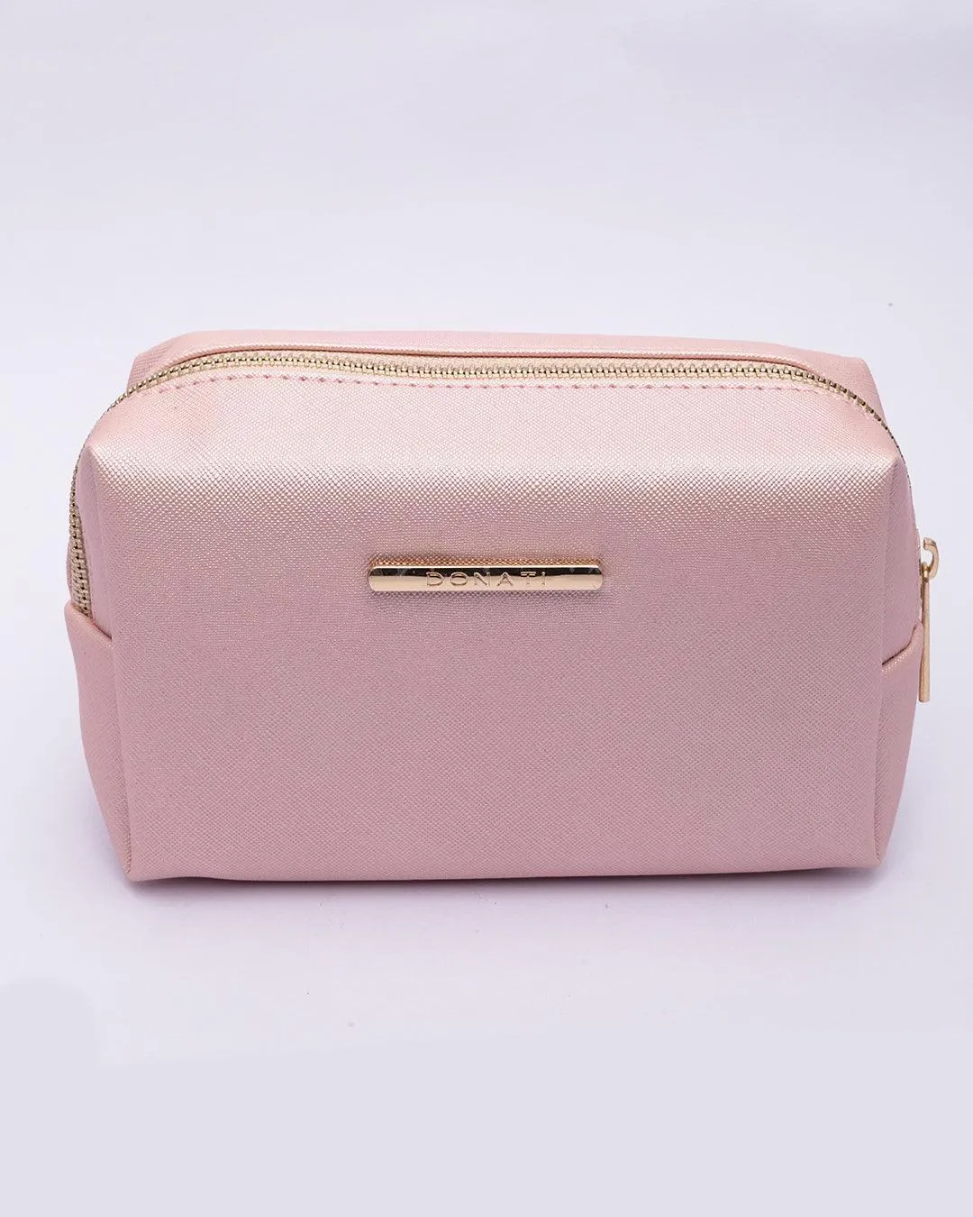 Market99 Cosmetic Bag, for Home & Travel, Pink, Rexine