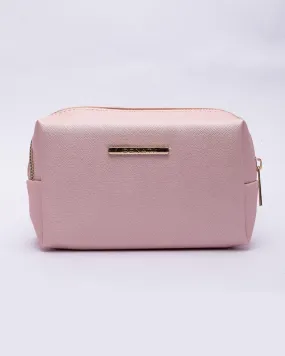 Market99 Cosmetic Bag, for Home & Travel, Pink, Rexine