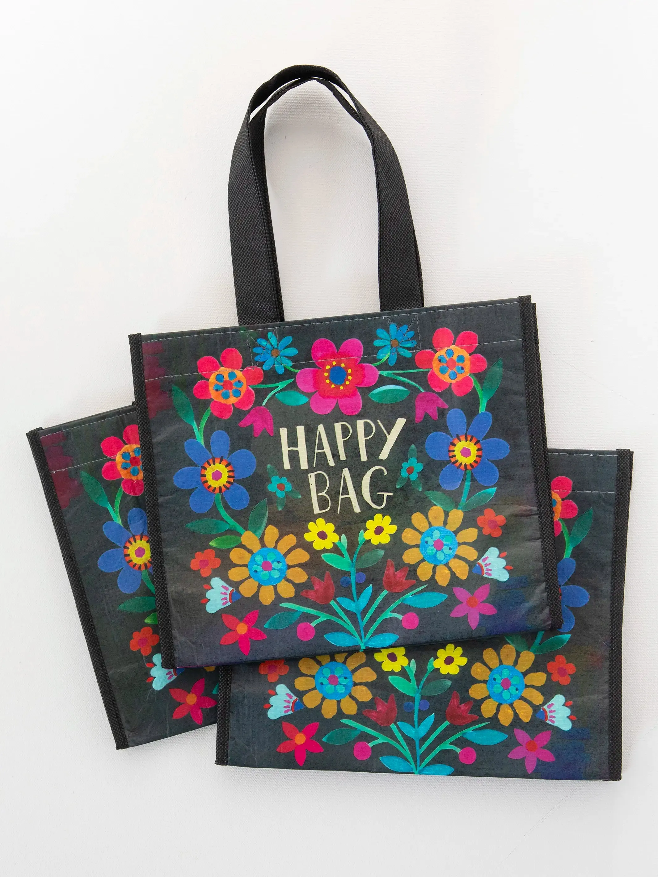 Medium Happy Bag, Set of 3 - Black Happy Bag