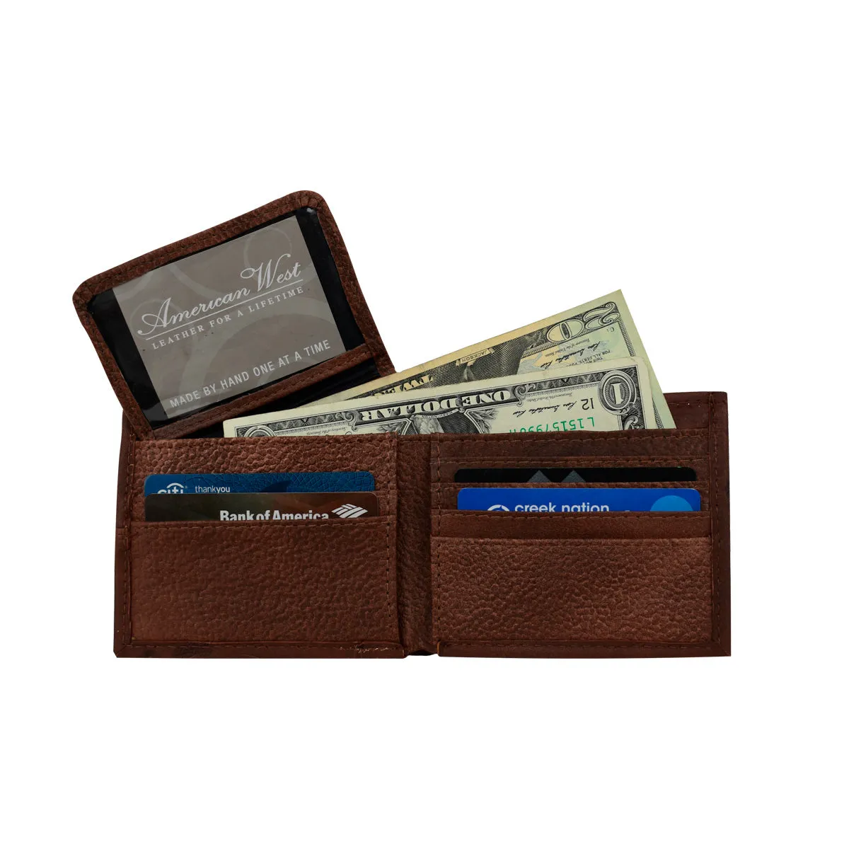 Men's Bi-Fold Wallet with Hair on Hide