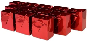 Metallic Red Gift Bags with Handles