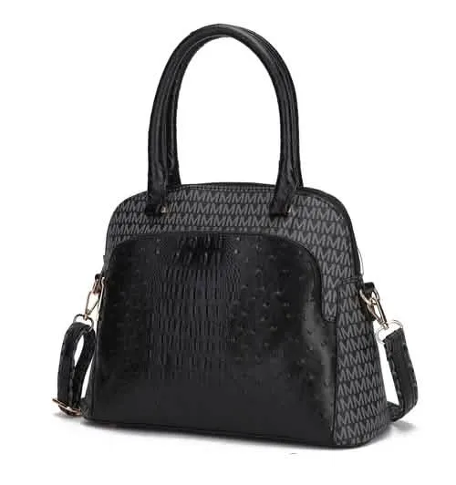 Mia K Fiona Elegant Vegan Leather Tote Bag