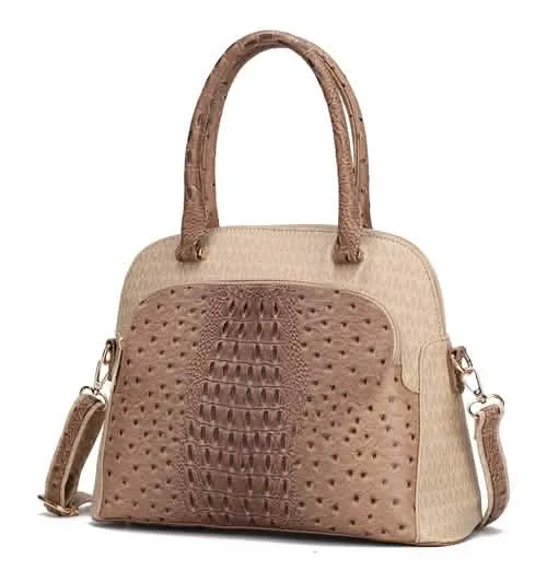 Mia K Fiona Elegant Vegan Leather Tote Bag