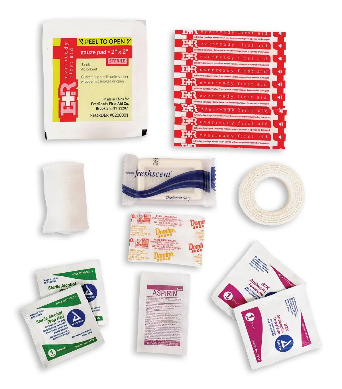 Military Zipper First Aid Kit Contents