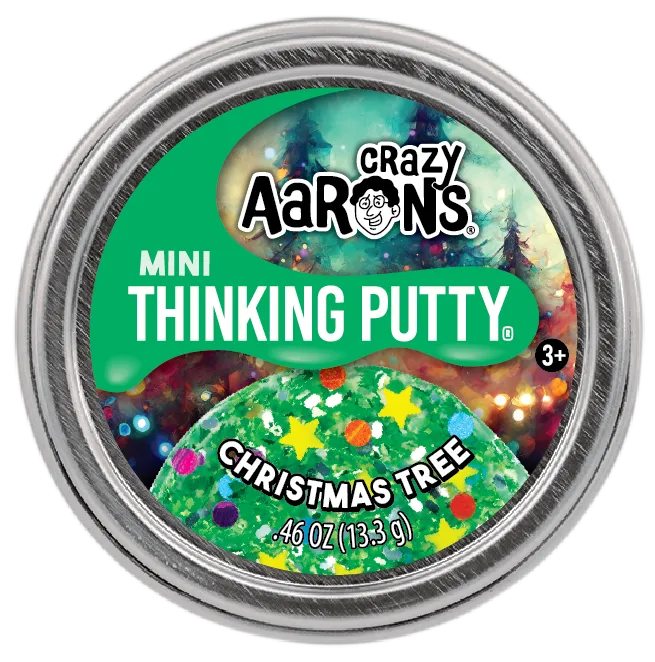 Mini 2" Christmas Tree Thinking Putty