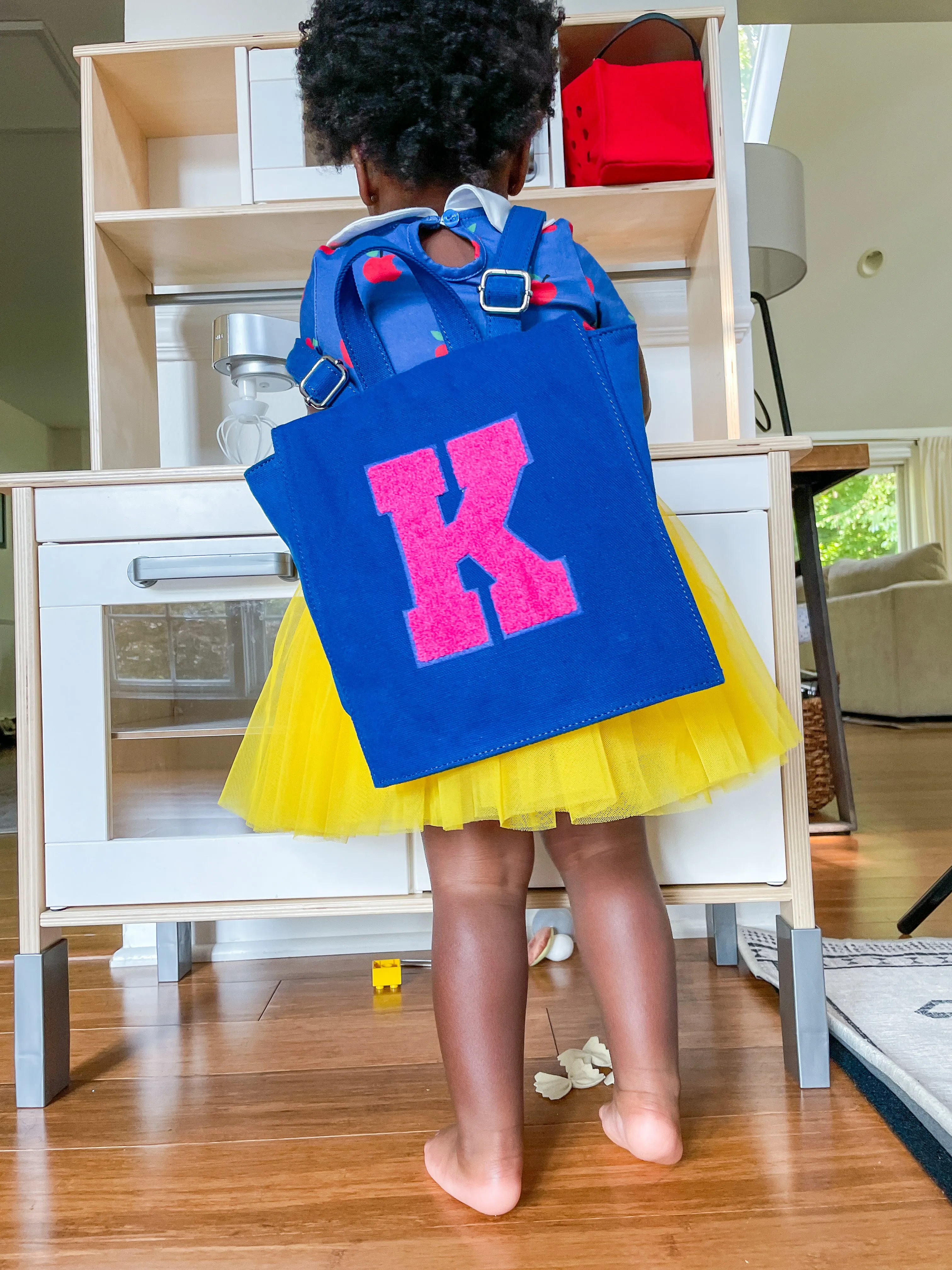 Mini Backpack with Custom Varsity Letter Patch