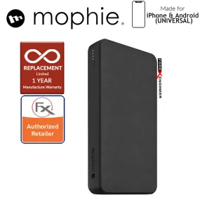 Mophie Powerstation 10,000mAh Power Bank for Smartphones, Tablets & USB Devices (Fabric Design) - Black