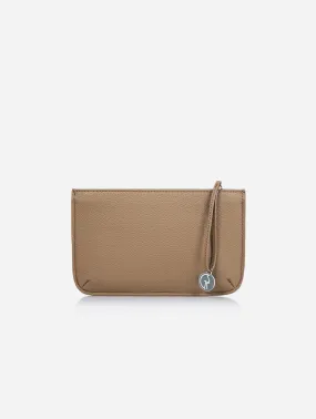 Multi-Function Vegan Leather Clutch | Beige